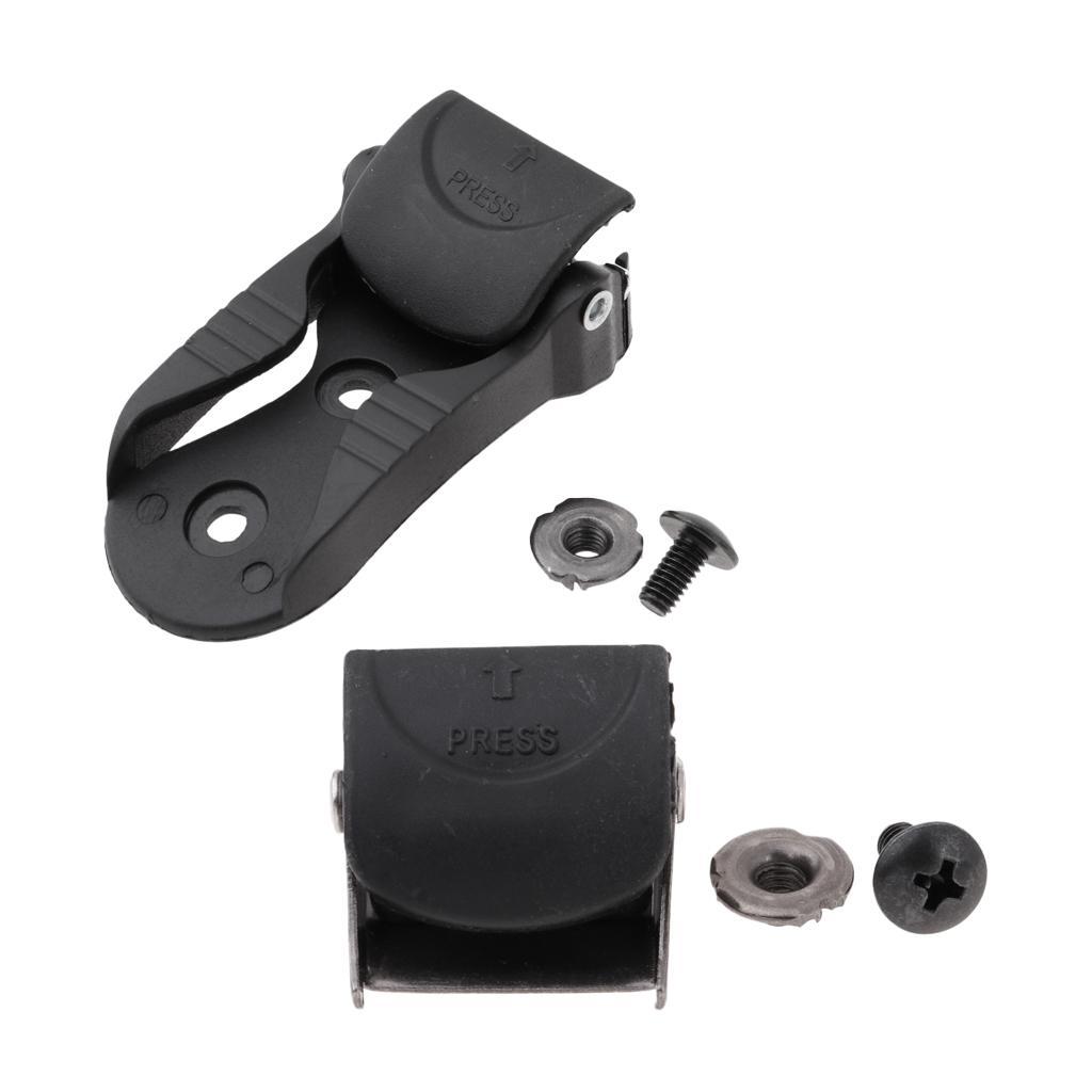 Inline Roller Skating Parts Outdoor Skate Shoes Buckles With Screw And Nut black