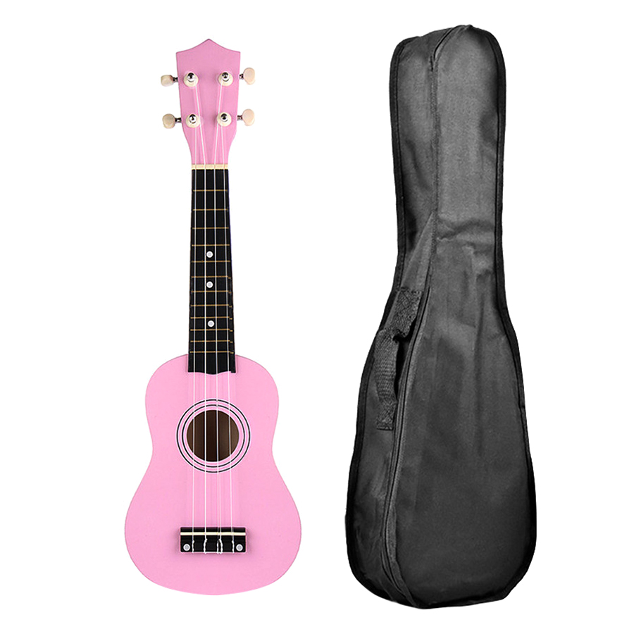 Combo Đàn Ukulele Soprano Màu Trơn KBD 33A15-Hn (Hồng Nhạt) + Bao Đàn