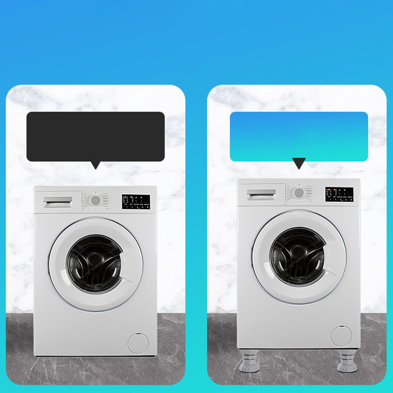 Washing Machine Anti Pad Shockproof Easy to Use Rubber Pad Anti Vibration Pads Heavy Duty Noise Cancelling Non Slip for Kitchen Dorm 4 Pack