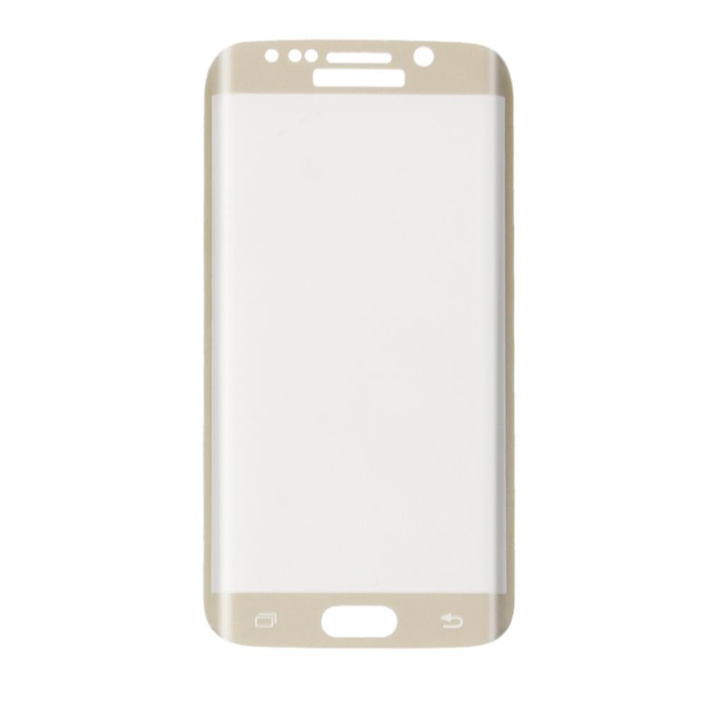 Full Coverage Tempered Glass Screen Film For Galaxy S6 Edge-Golden