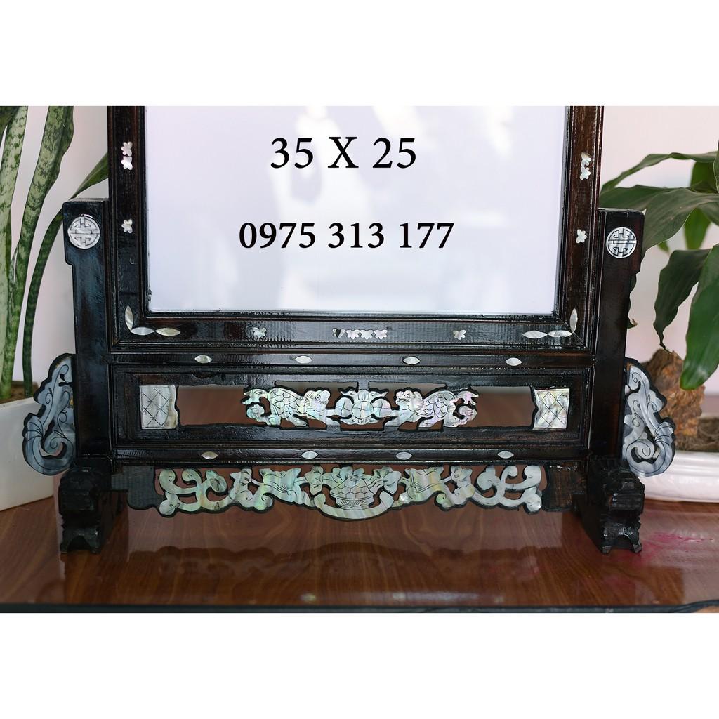 KHUNG ẢNH THỜ GỖ TRÀM 35 X 25