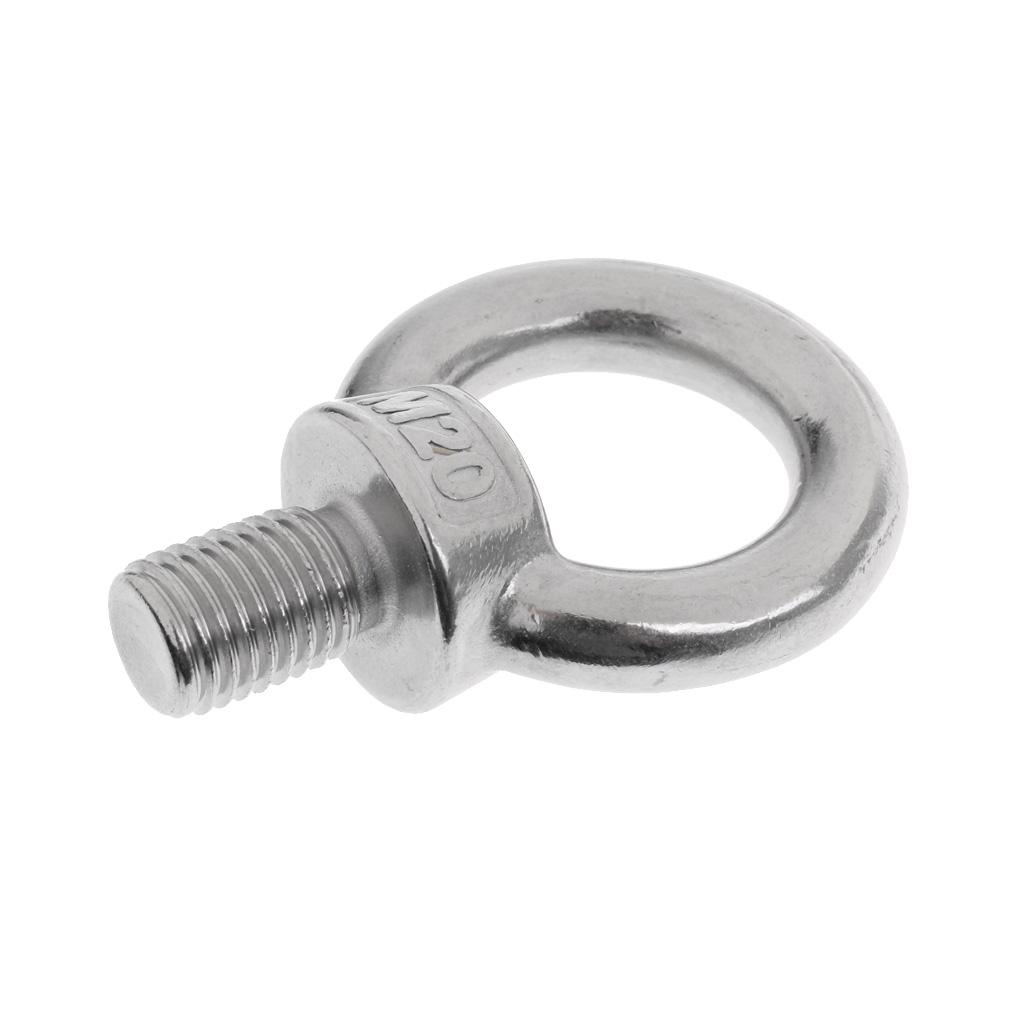 304 Stainless Steel DIN 580 Machine Shoulder Lift Eye Bolt Marine M20 x 28mm