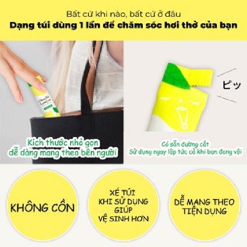 Nước Súc Miệng Okuchi - 1 Gói 5 Thanh (07 Loại)