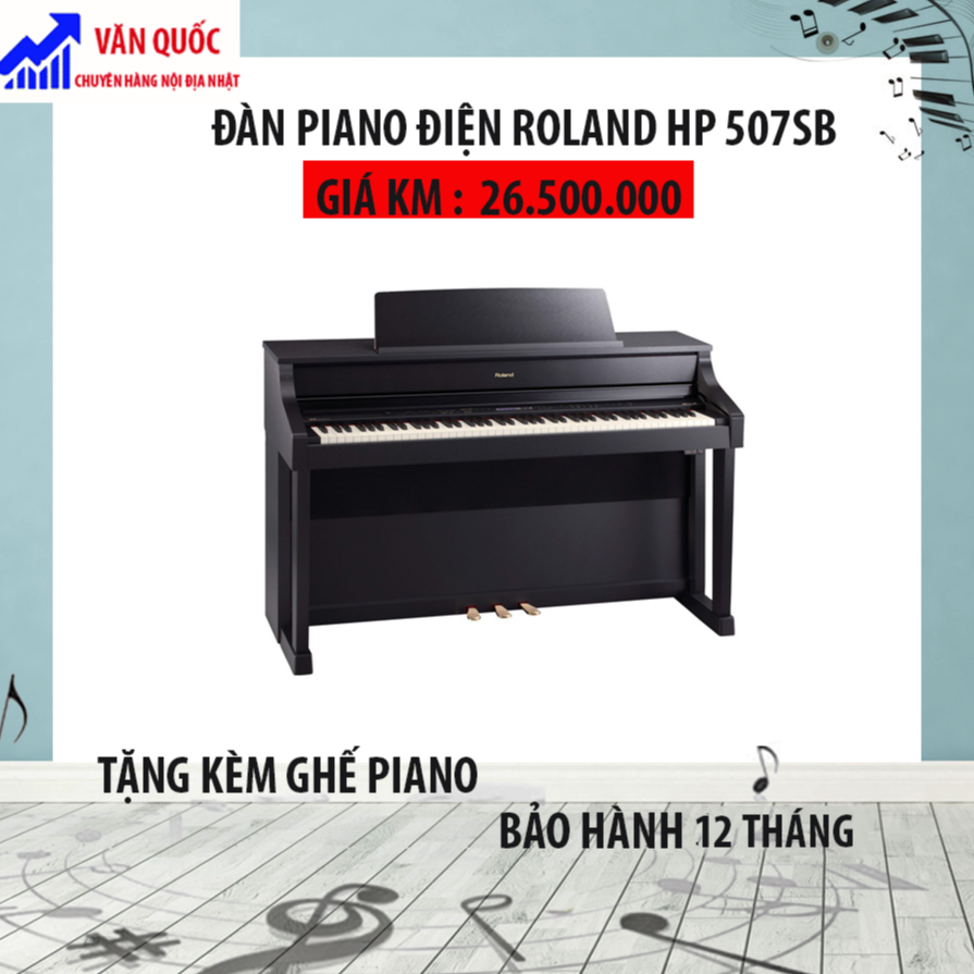 ĐÀN PIANO ĐIỆN ROLAND HP-507 SB