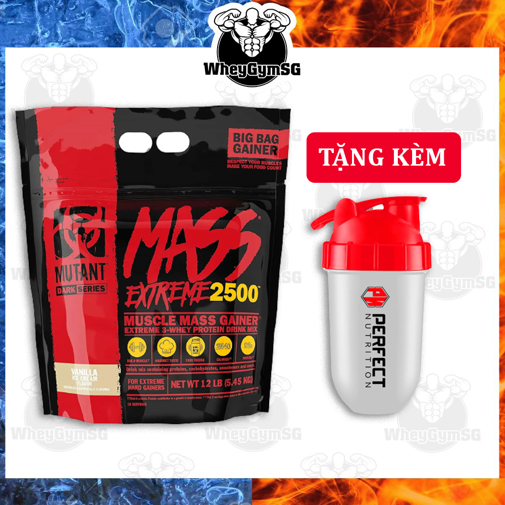 Mutant Mass Extreme 2500 Sữa Tăng Cân Nhanh Cho Người Gầy 12Lbs (5.45kg