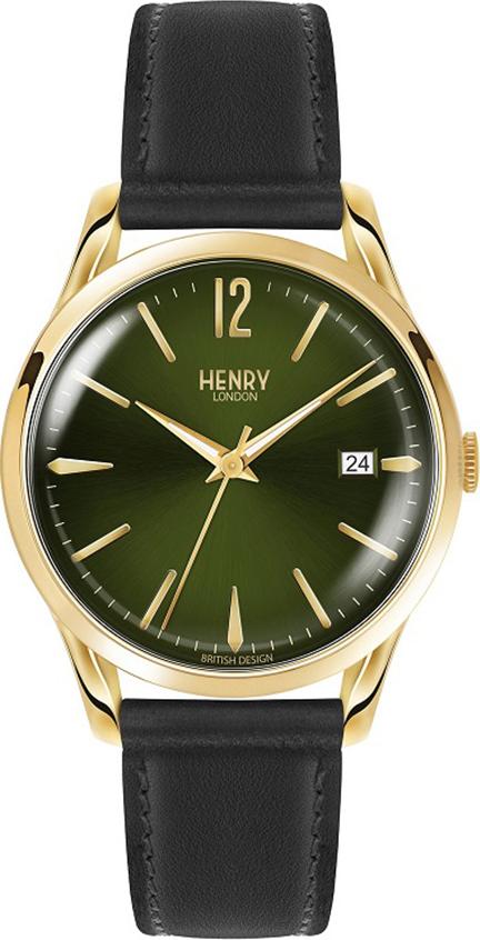 Đồng Hồ Dây Da Bò Henry London HL39-S-0100 Chiswick (38.5mm) - Đen