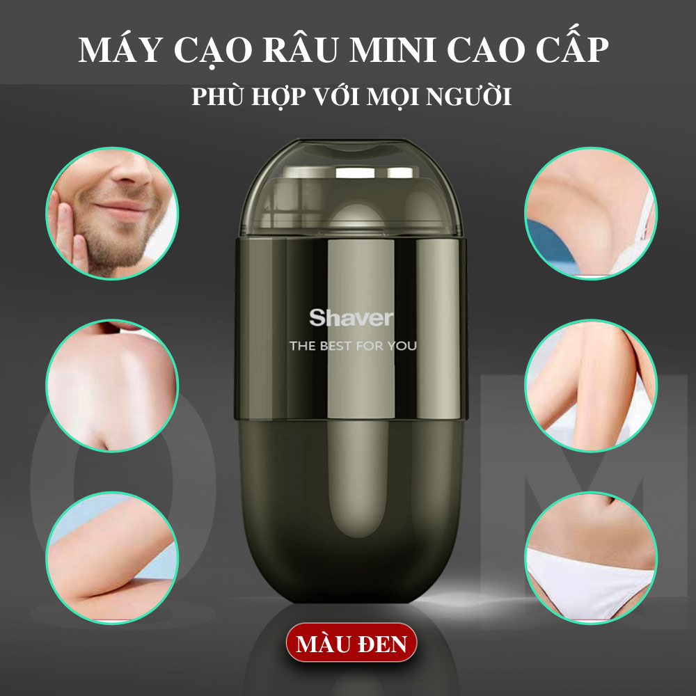 Máy cạo râu mini BOORUI T001, dao cạo điện đa năng cho nam,động cơ mạnh mẽ lưỡi dao sắc bén, thiết kế nhỏ gọn tiện lợi sang trọng dễ mang theo - Hàng chính hãng