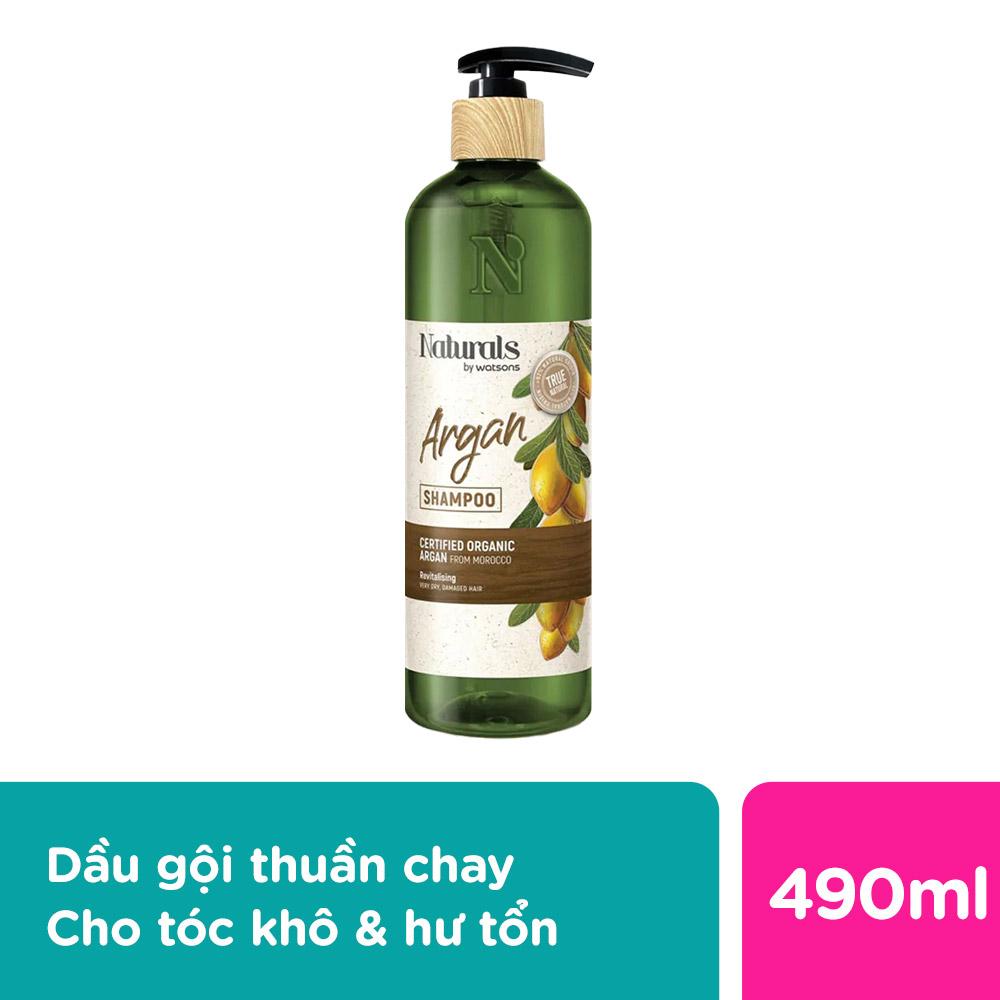 Dầu Gội Naturals By Watsons True Natural Chiết Xuất Argan 490ml