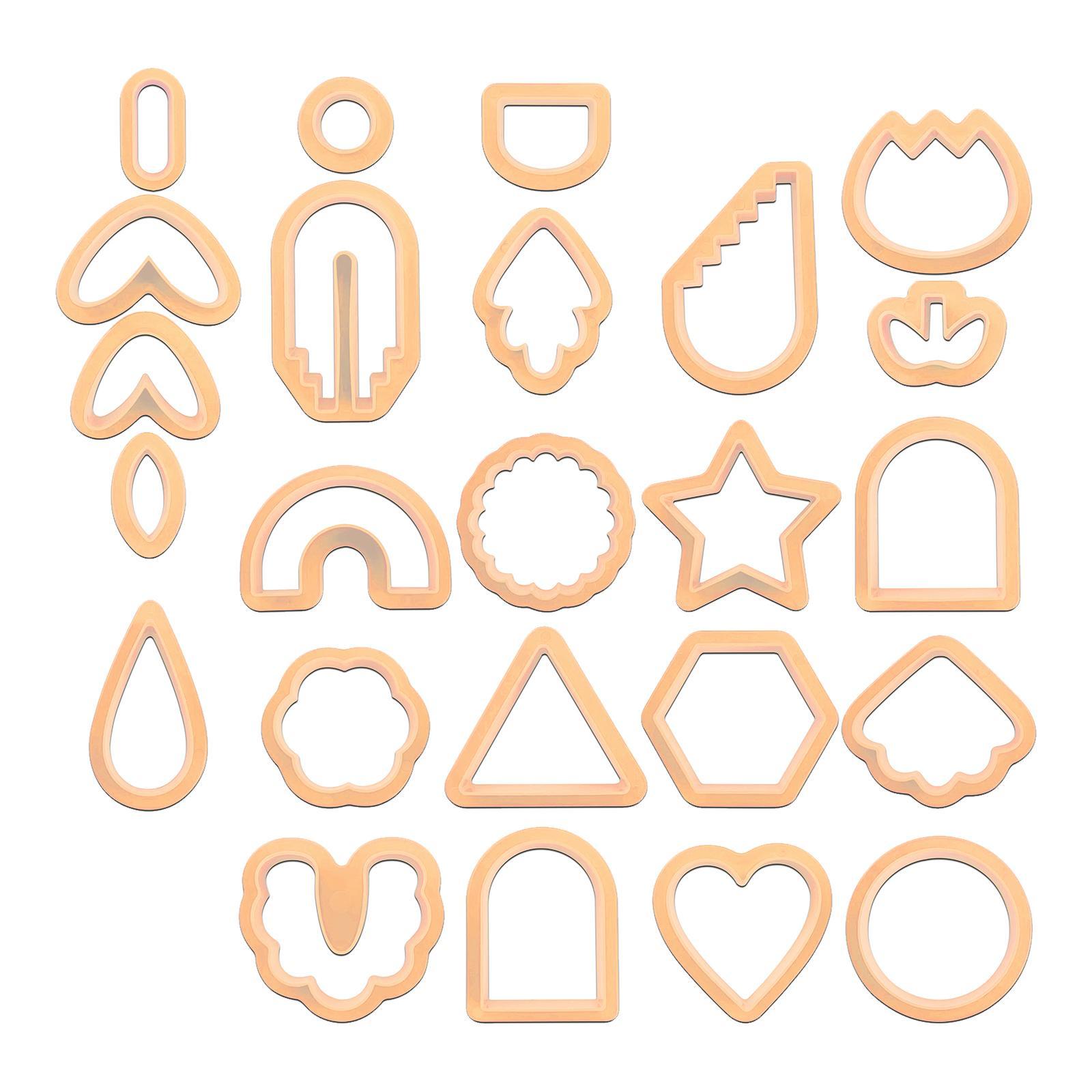 24x Cutter for Polymer Clay Earrings Earring Making Kit for Polymer Clay Earring