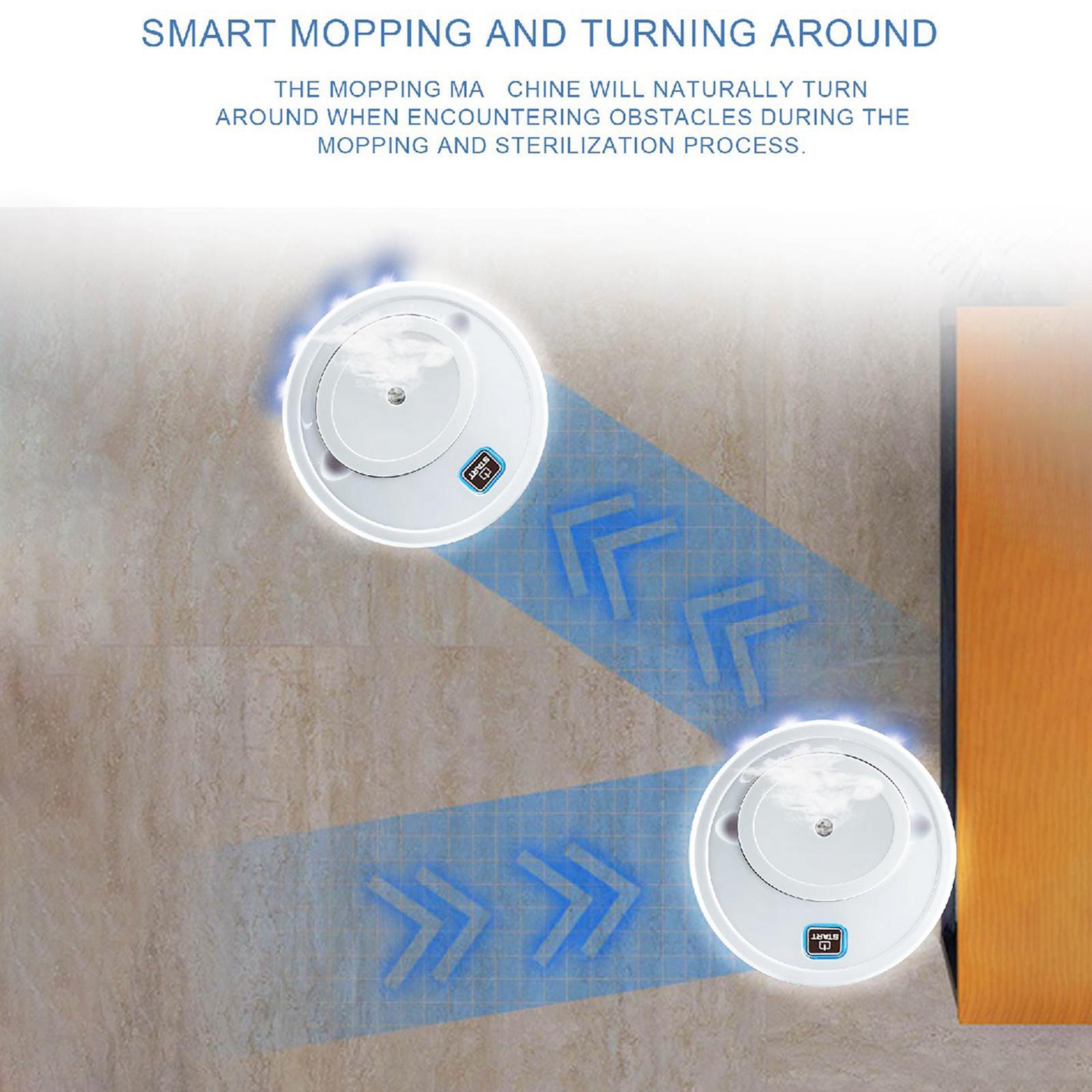 2x UV Disinfection Smart Sweeping Robot Vacuum Cleaner Floor Suction Sweeper