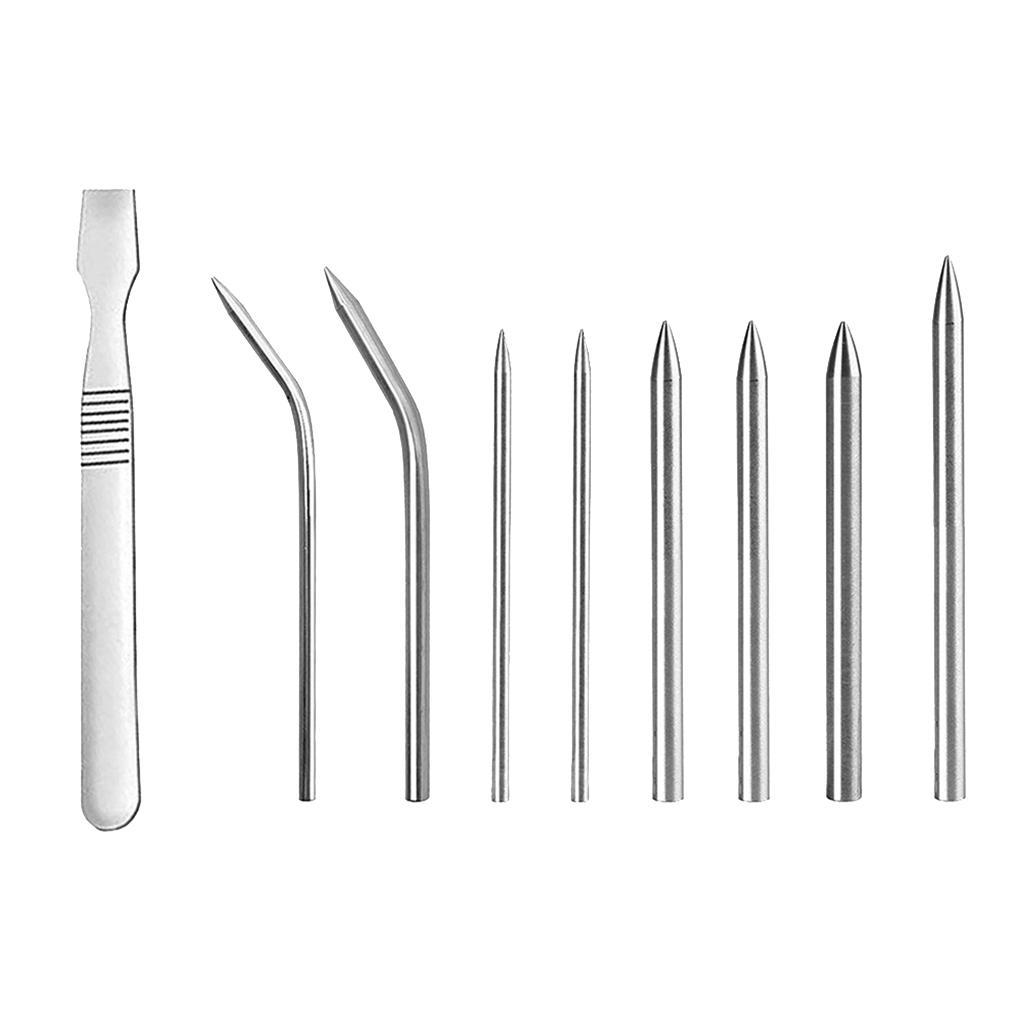 Fid Lacing Stitching Bracelet Leather Weaving Tool 10 Pieces