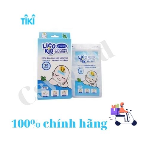 DÁN HẠ SỐT NHANH, GIẢM ĐAU, CHÙM MÁT LẠNH LICO KID BẠC HÀ - GÓI 2 MIẾNG