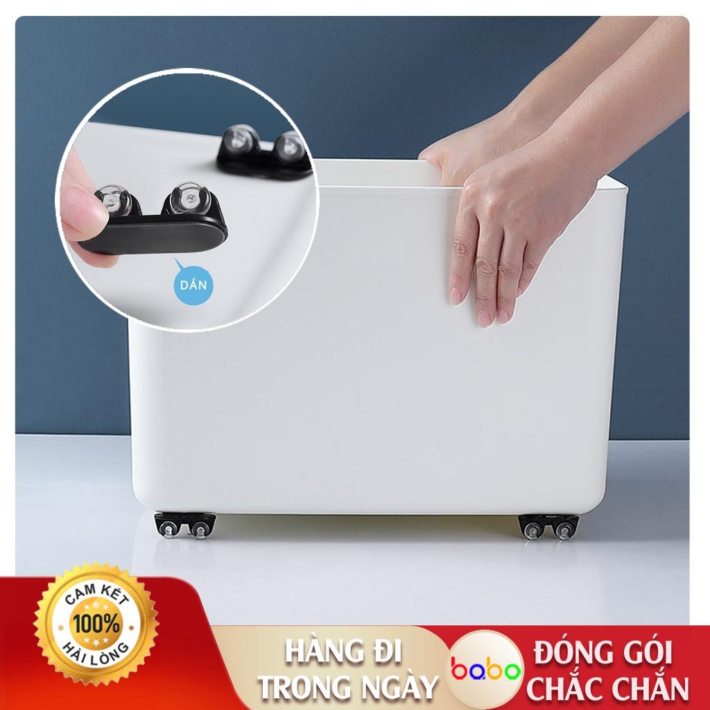 Bánh xe gắn ngoài hộp đựng đồ thùng rác thùng gạo tiết kiệm lao động bánh xe nhỏ babo (TE20)