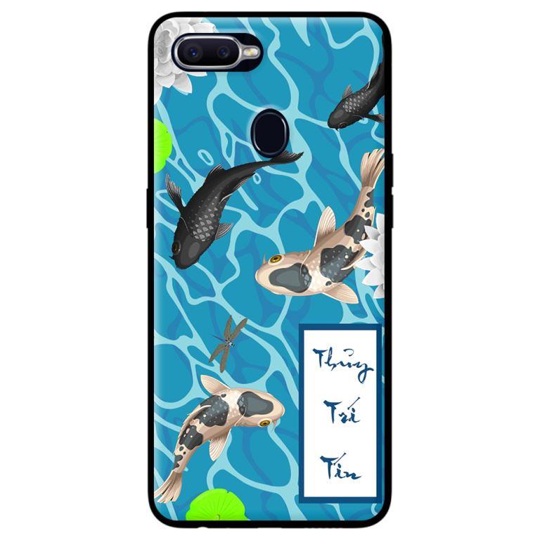 Ốp in cho Oppo A7 Cá Koi Thủy - Hàng chính hãng