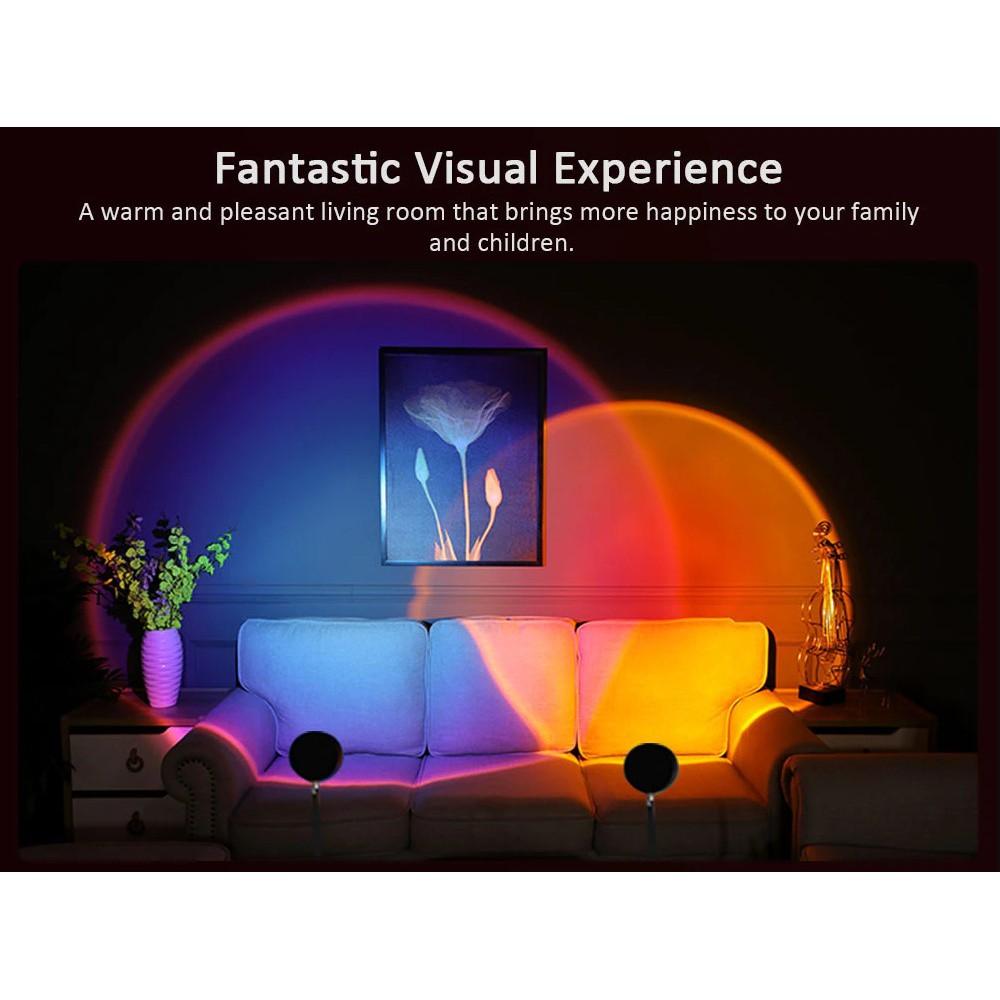 Đèn Sunset L11 điều khiển bằng app tzumiLED trên smartphone -Có tới 16 triệu màu, nhiều chế độ nháy theo nhạc hot tiktok