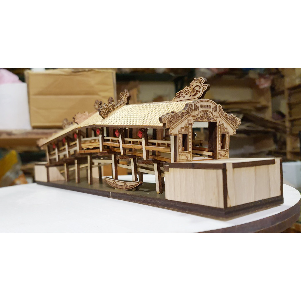 MÔ HÌNH CẦU NGÓI THANH TOÀN HUẾ 3D