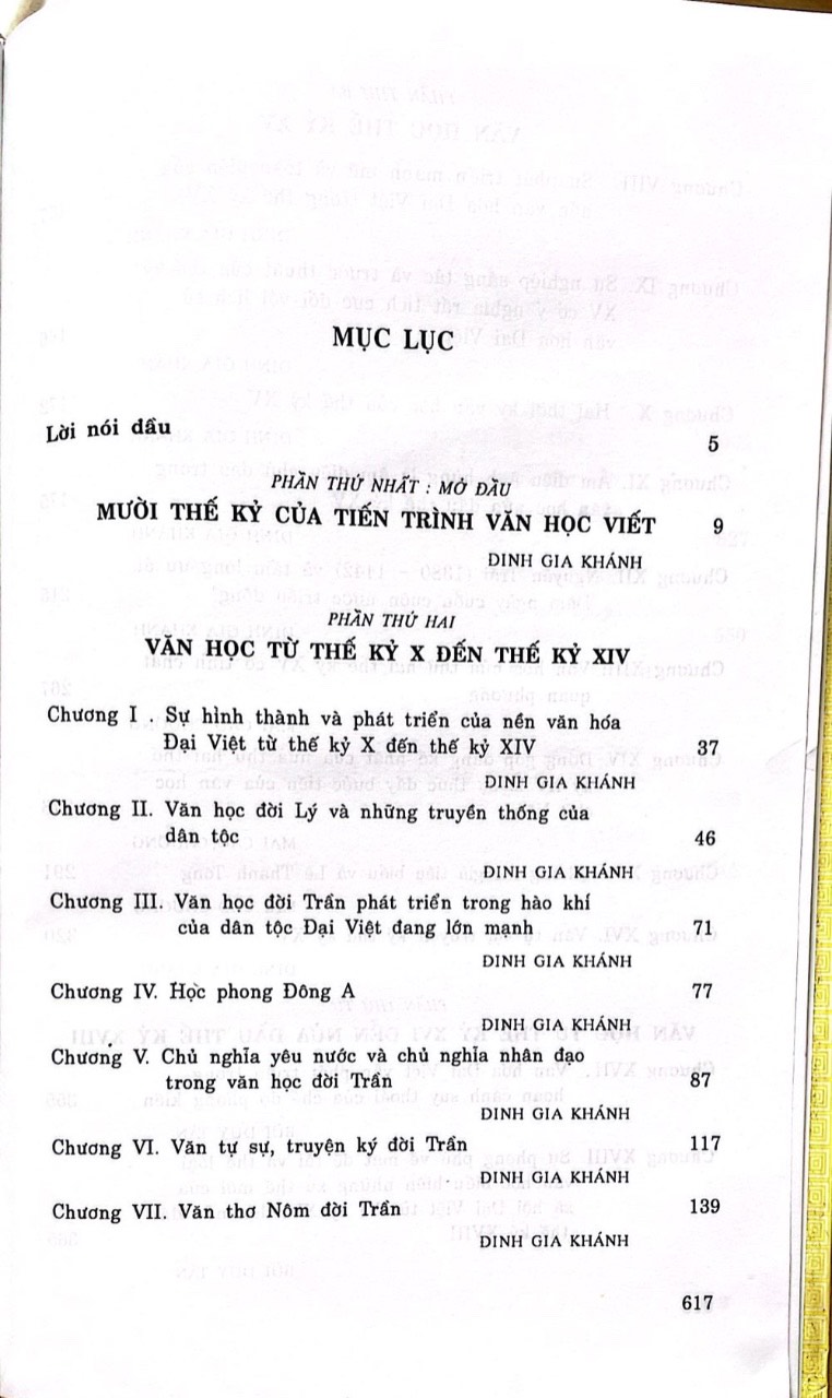 Văn Học Việt Nam - Thế Kỹ X- Nửa Đầu Thế Kỷ XVIII