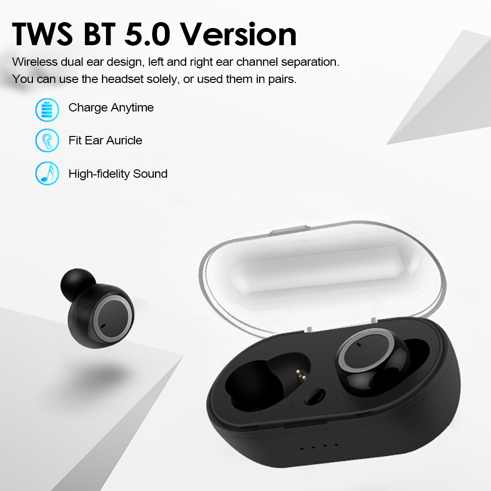 Tai Nghe Thể Thao Nhét Tai Không Dây SQ-W1 Bluetooth 5.0 TWS Điều Khiển Cảm Ứng Có Mic Sạc