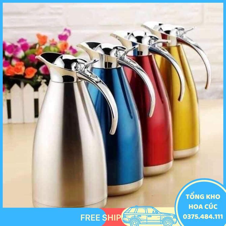 Bình Giữ Nhiệt Stainless Steel Cao Cấp 2 Lít - Vận Chuyển Miễn Phí Toàn Quốc