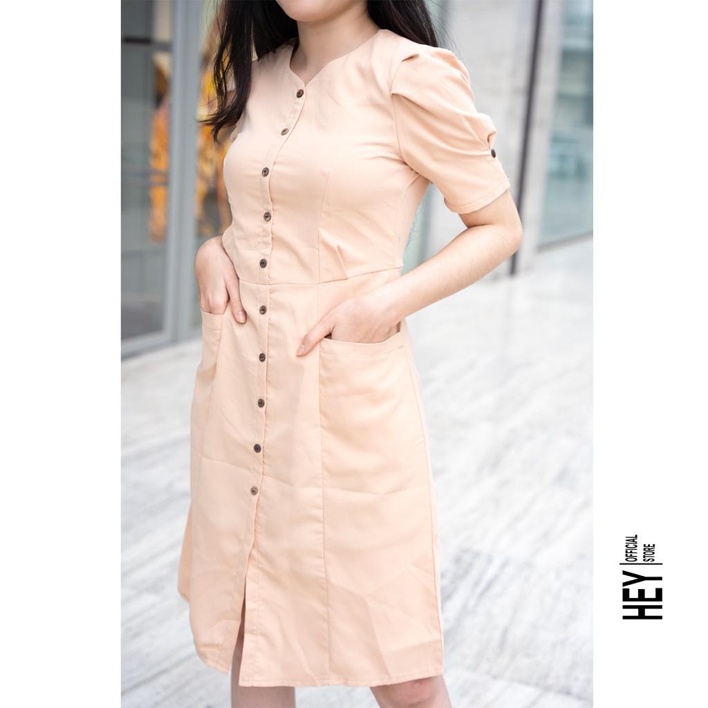 Váy Cổ Tròn Body , Đầm Công Sở Ôm Dáng Hàn Quốc Sang Trọng Đủ SIZE- Mã V41 - HEYOFFICAL