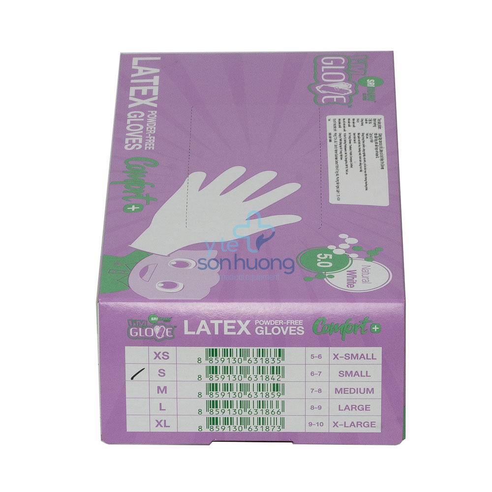 Găng Tay Y Tế Latex I'm Gloves Không Bột Màu Trắng Hộp 100 Chiếc