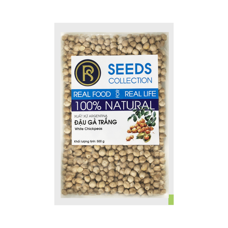 Đậu Gà Trắng Real Food (Chickpeas) - 500g/100g