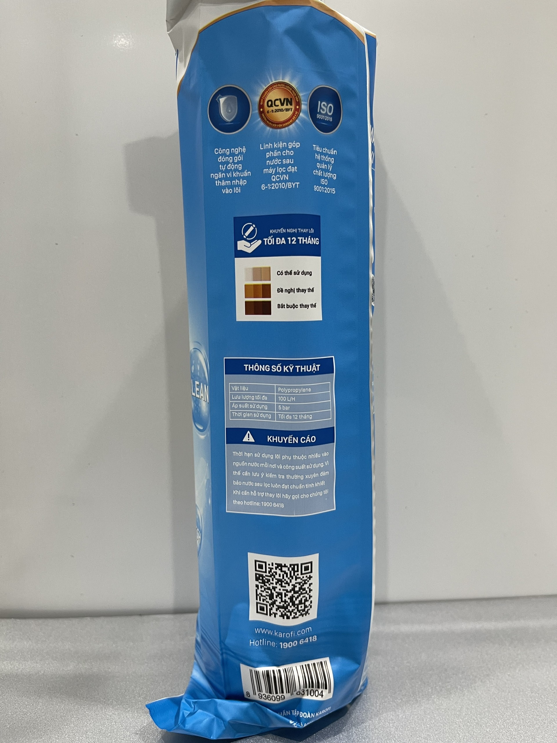 Lõi Lọc RO KAROFI Số 1 - PP 5 Micron