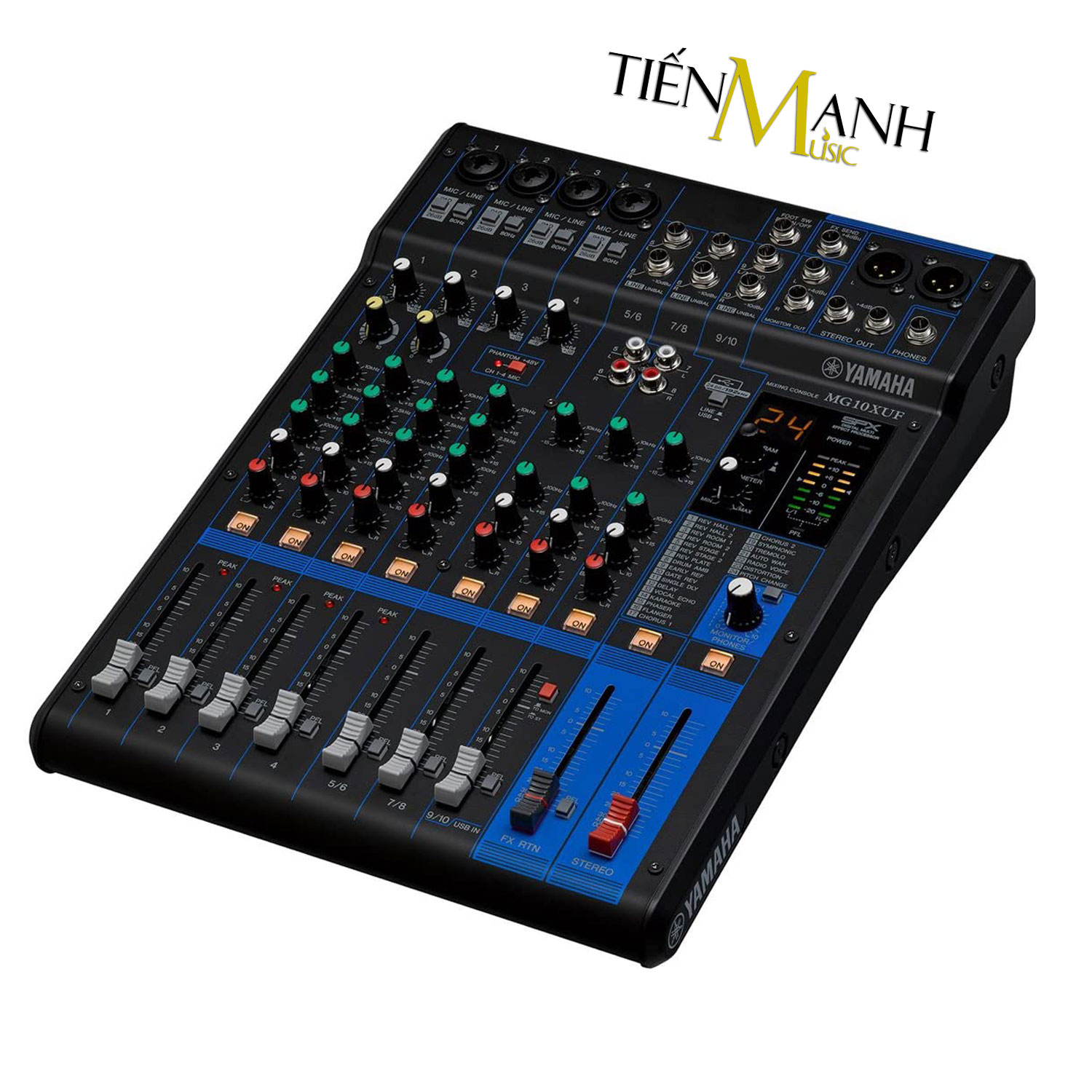 Yamaha MG10XUF Soundcard kiêm Bàn Trộn Mixer Interface Compact Stereo Mixing Console Phòng Thu Studio Mix Hàng Chính Hãng - Kèm Móng Gẩy DreamMaker