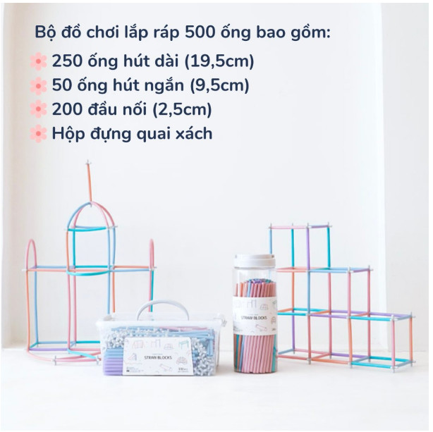 Chia sẻ:   Đã thích (3,7k) Đồ chơi 500 ống hút 4d lắp ghép cho bé chính hãng Malang Honey đồ chơi giáo dục, tăng tính sáng tạo cho bé