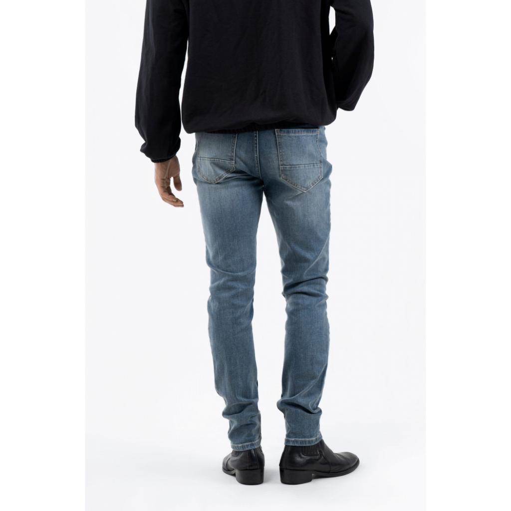 Quần Jean Nam Rách Gối Form Slim - 10F22DPA013 | LASTORE MENSWEAR