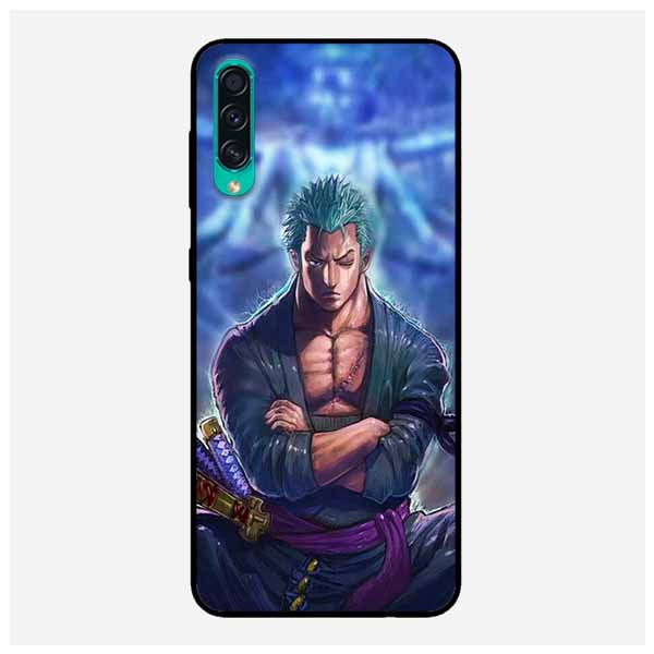 Ốp Lưng in cho Samsung A30s Mẫu Zoro Nền Xanh - Hàng Chính Hãng
