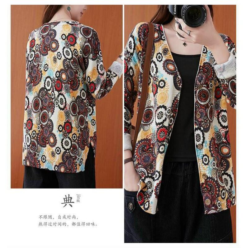 HÀNG NHẬP - ÁO KHOÁC LEN HOẠ TIẾT THỔ CẨM