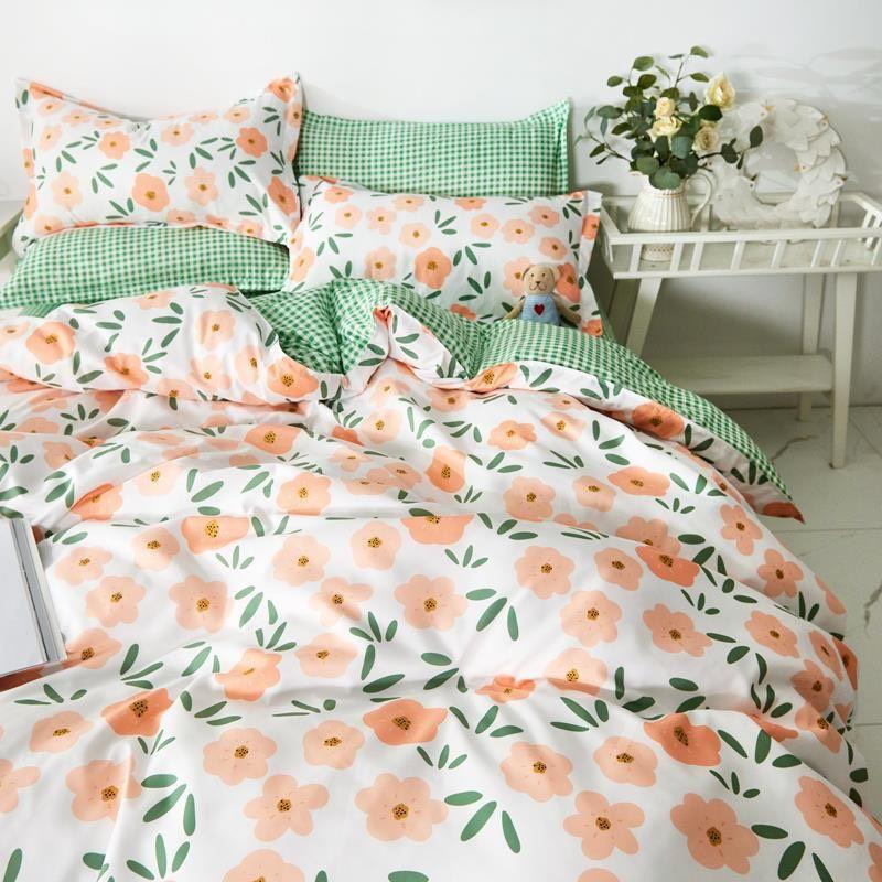 Thanh Lý Bộ Chăn Ga Cotton Poly Nhập Khẩu. Drap Phong Cách Hàn Quốc. Không Phai, Không Xù