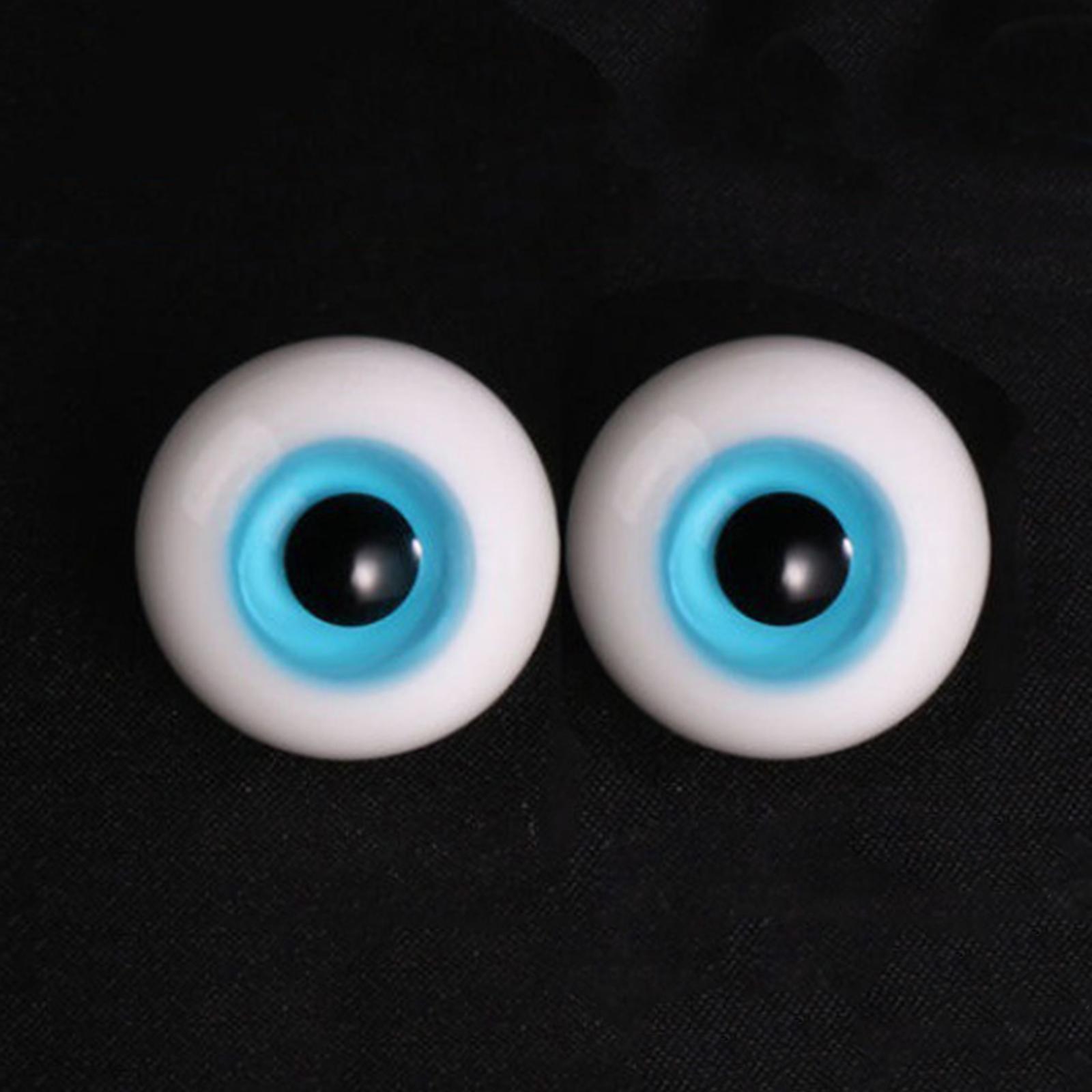 2x Doll Eyes Wiggle Eyes for Halloween Props Sculpture Doll