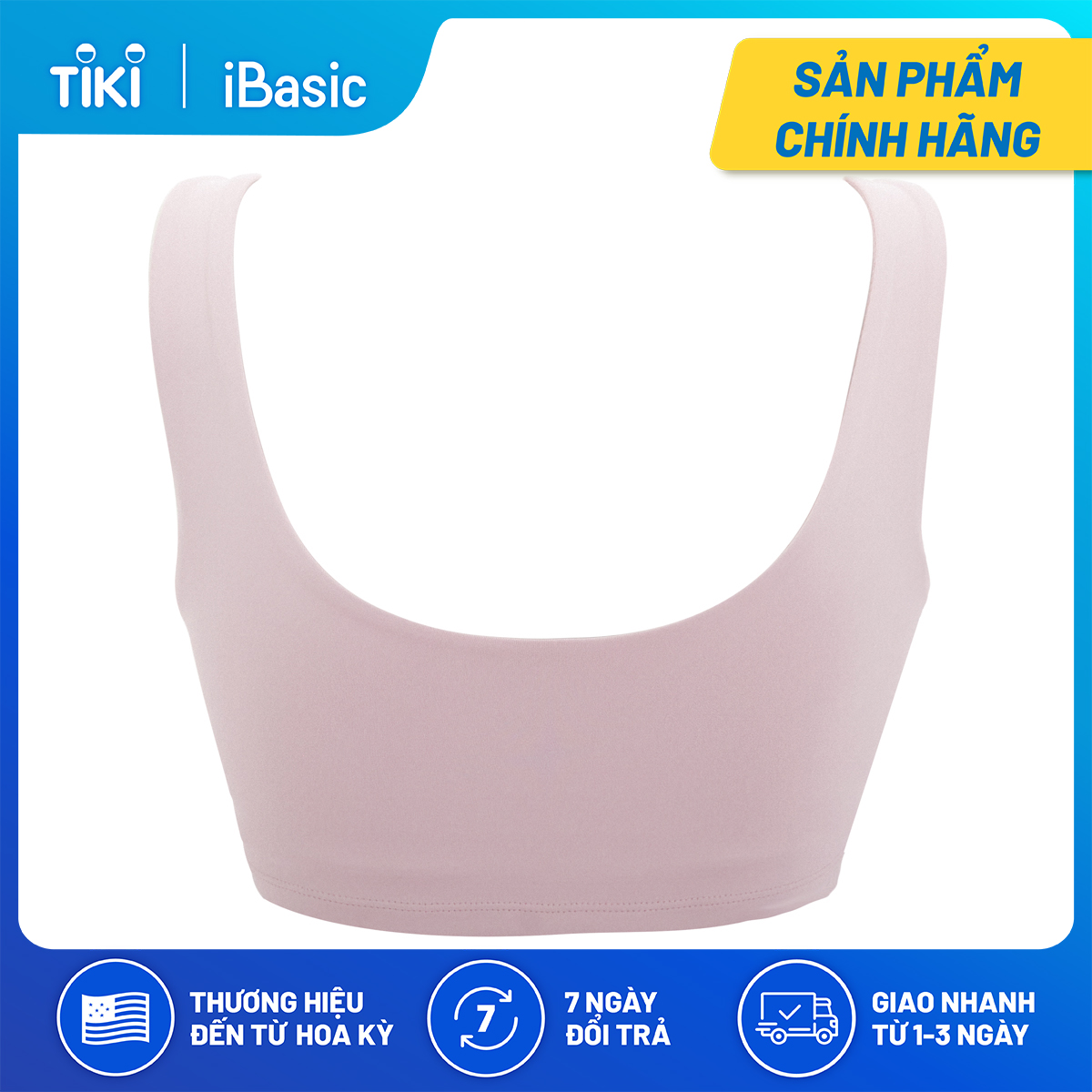 Sport bra hai dây bảng to không gọng mút mỏng iBasic IBX134