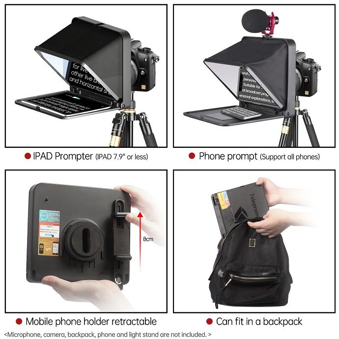 Hình ảnh Máy nhắc chữ Teleprompter TC7 Lensgo Hàng Chính Hãng