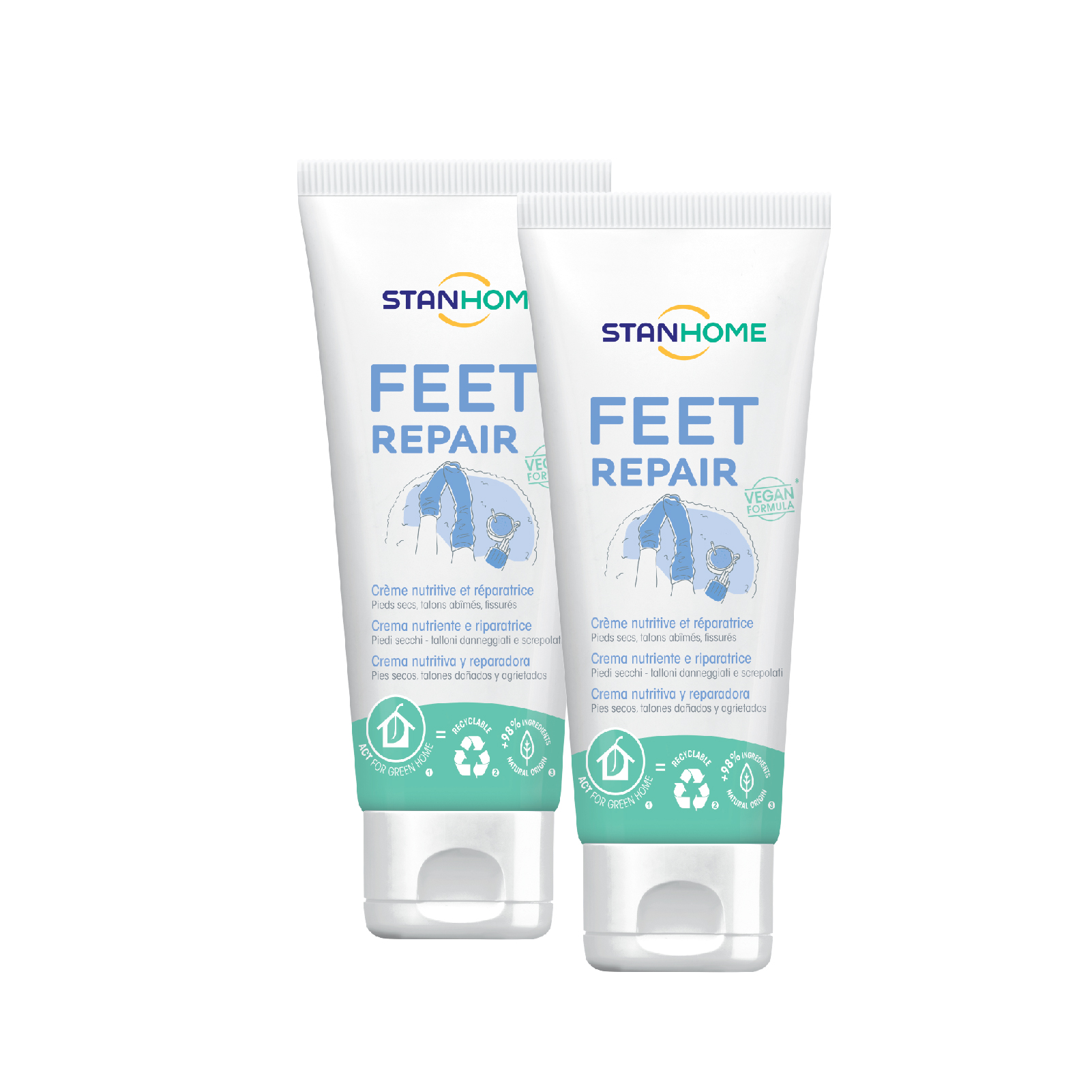Kem dưỡng ẩm làm mềm, mịn cho da chân Stanhome Feet Repair 75ml/tuýp