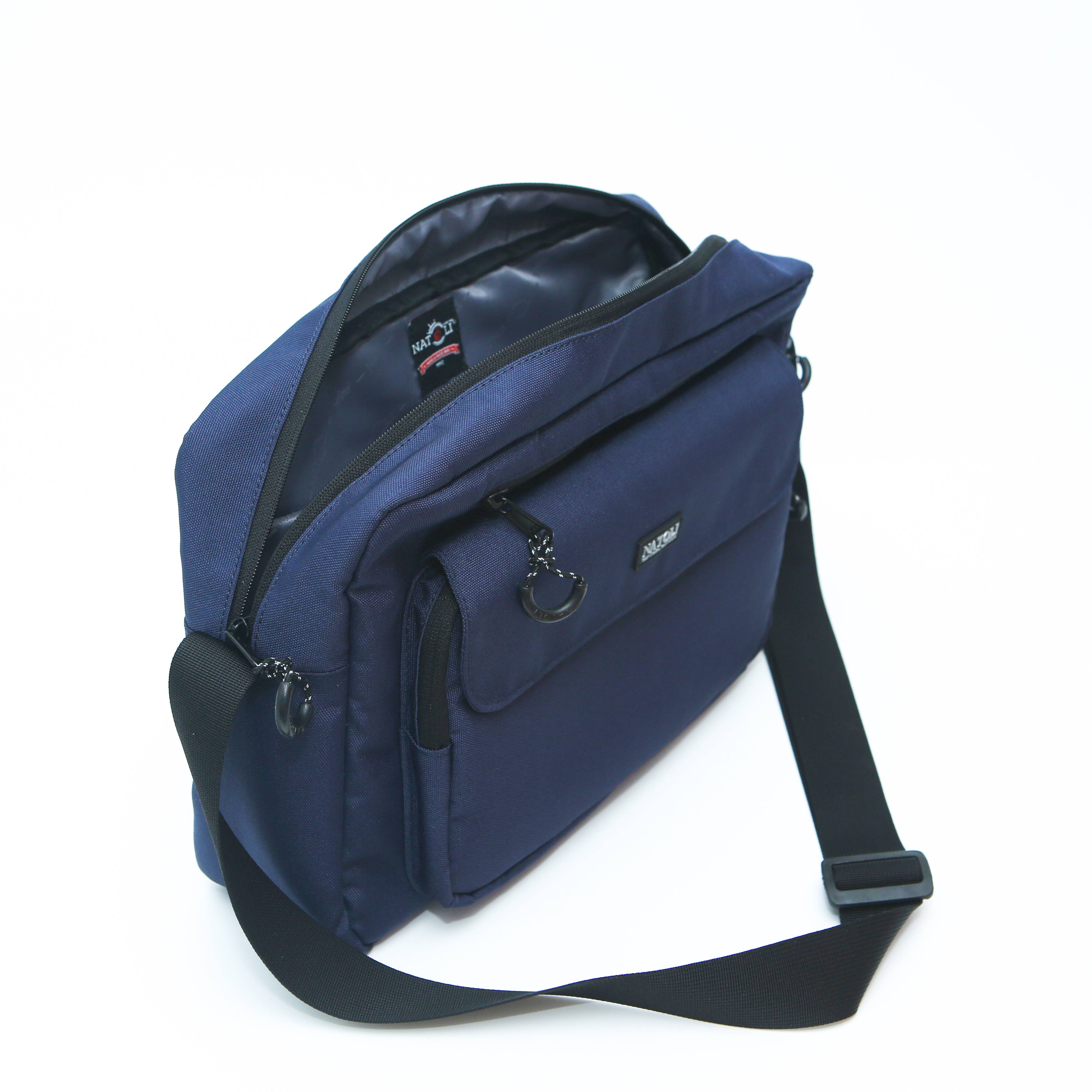 Túi đeo chéo unisex Street Crossbag chính hãng NATOLI chất vải canvas đi học đi chơi nhiều ngăn cá tính đơn giản nhỏ gọn