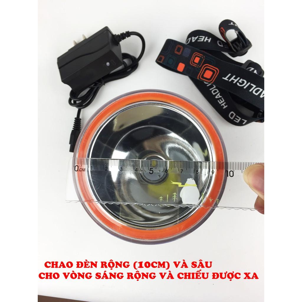 Đèn pin đội đầu A370 cao cấp YUXING A370 LED 500w chống nước kín nước siêu sáng Ánh sáng trắng và vàng soi ếch dã ngoại