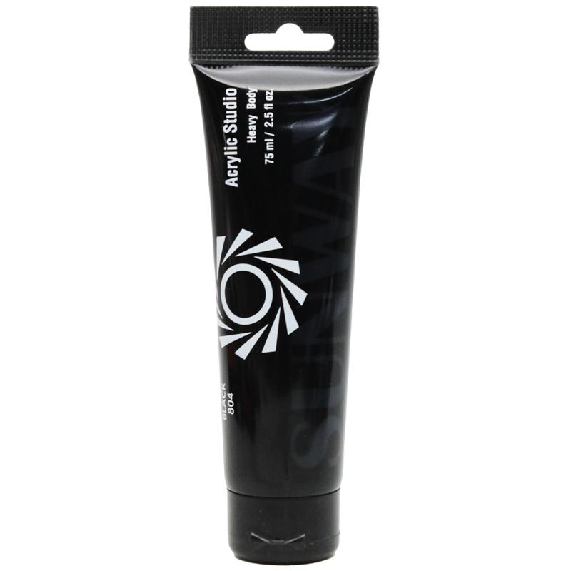 Tuýp Màu Vẽ Acrylic 75 ml - Sunway No.804 - Black