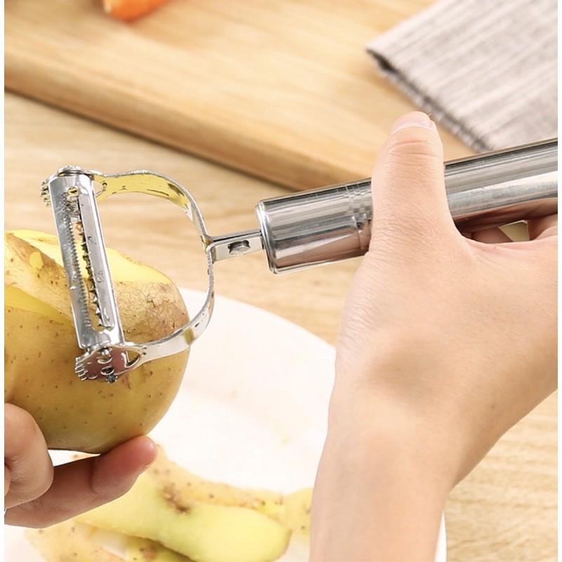 Nạo củ quả inox đa năng 2 in 1 chống han gỉ siêu rẻ