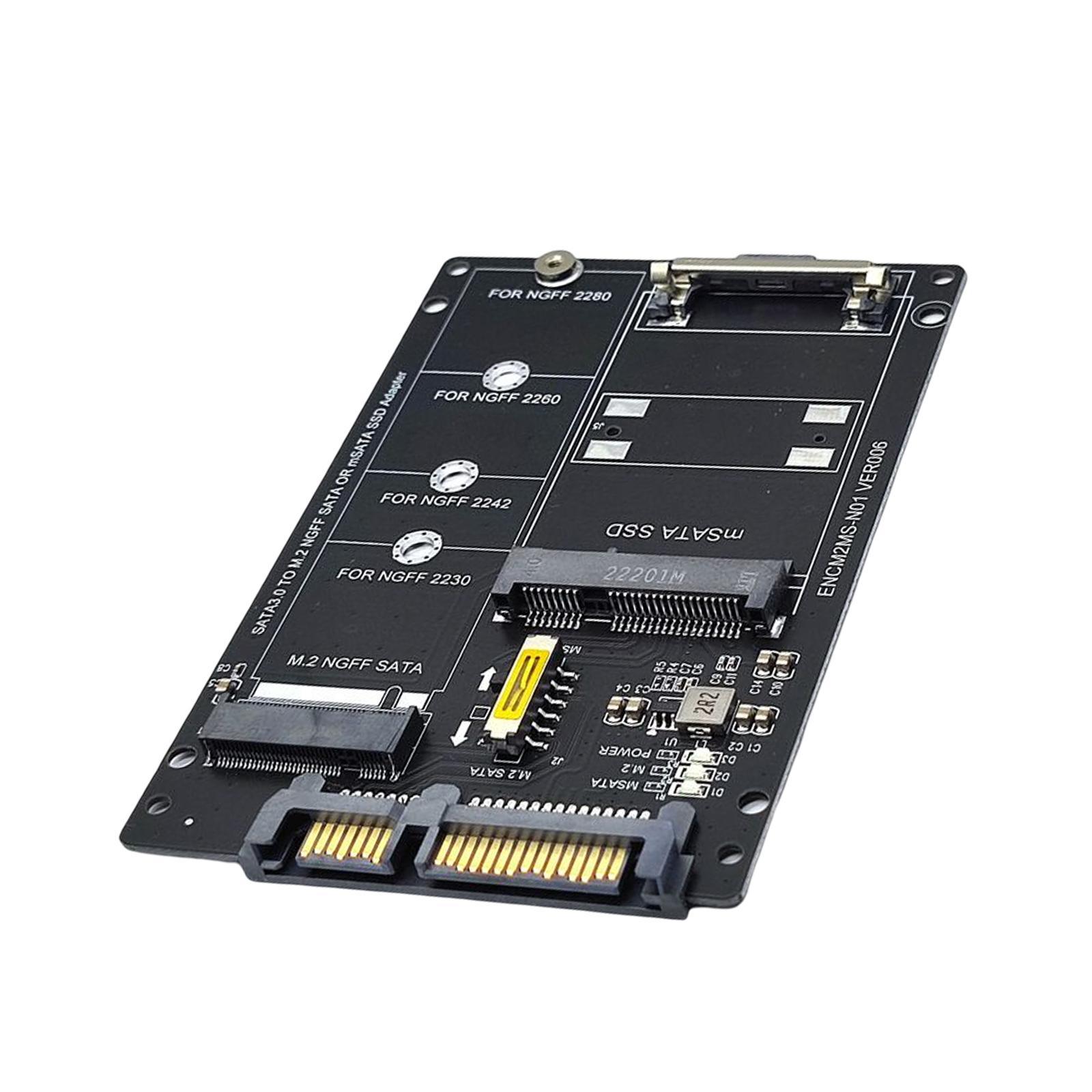 SATA22Pin Male to mSATA/M.2 Card Direct Replaces Spare Parts