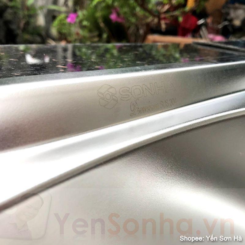 Chậu rửa chén bát 1 hố Sơn Hà S50 inox 304