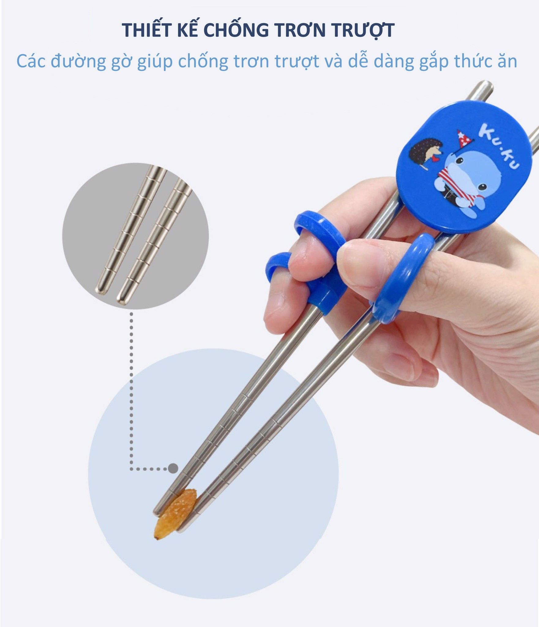 ĐŨA XỎ NGÓN CHO BÉ TẬP ĂN DẶM KUKU KU3039 - 2 YEARS UP