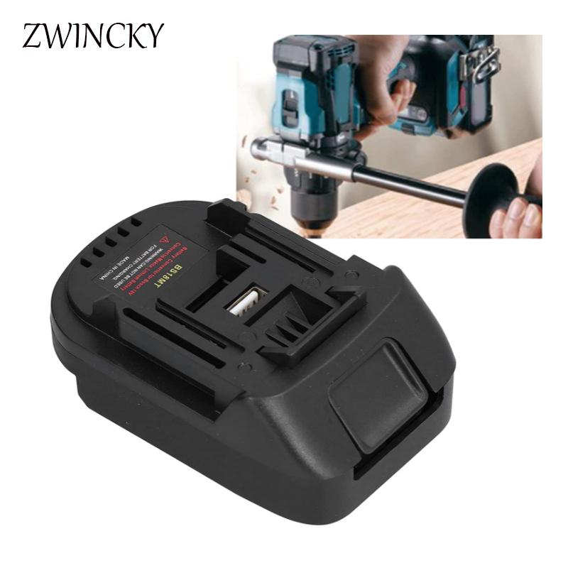 ZWINCKY BS18MT Pin Adapter Chuyển Đổi USB Cho Bosch 18V BAT619G/620 Pin Chuyển Đổi Cho Makita18V BL1860 Pin Lithium