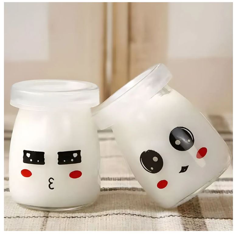 Set 12 Hủ Sữa Chua In Hình Thú 200ml - Lưu Trữ Thực Phẩm Tiện Lợi Cho Gia Đình (Giao ngẫu nhiên)