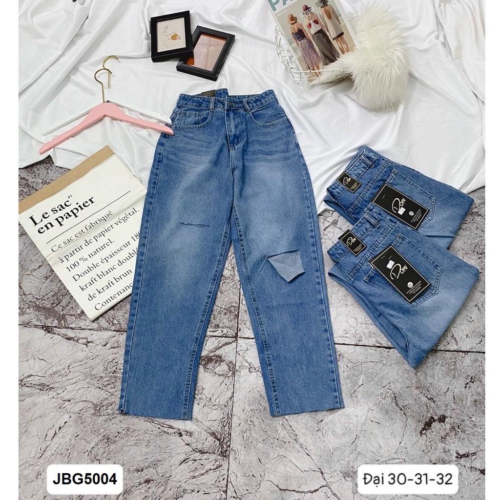 Quần jean baggy rách gối JBG5004