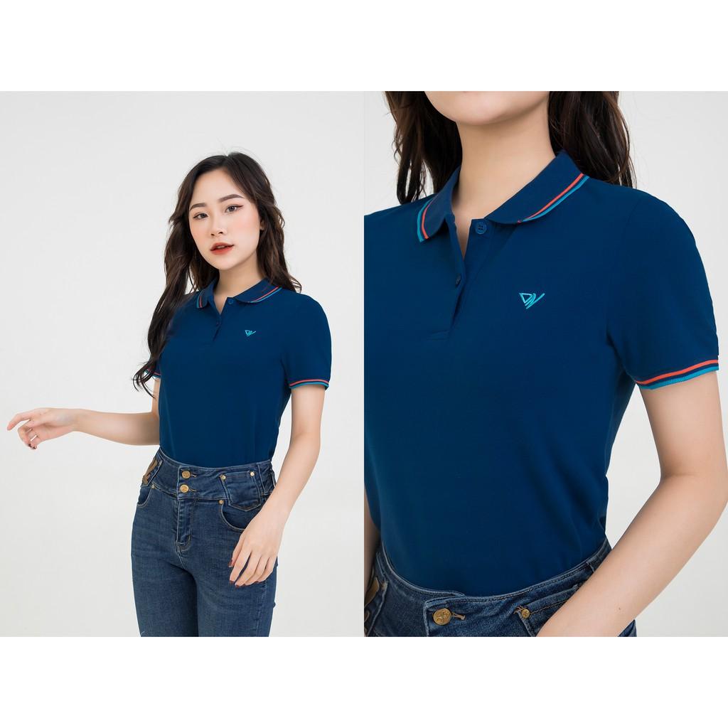 Áo thun polo nữ cao cấp cổ viền chất cotton mềm mịn thấm hút mồ hôi chính hãng DARNELL DN13