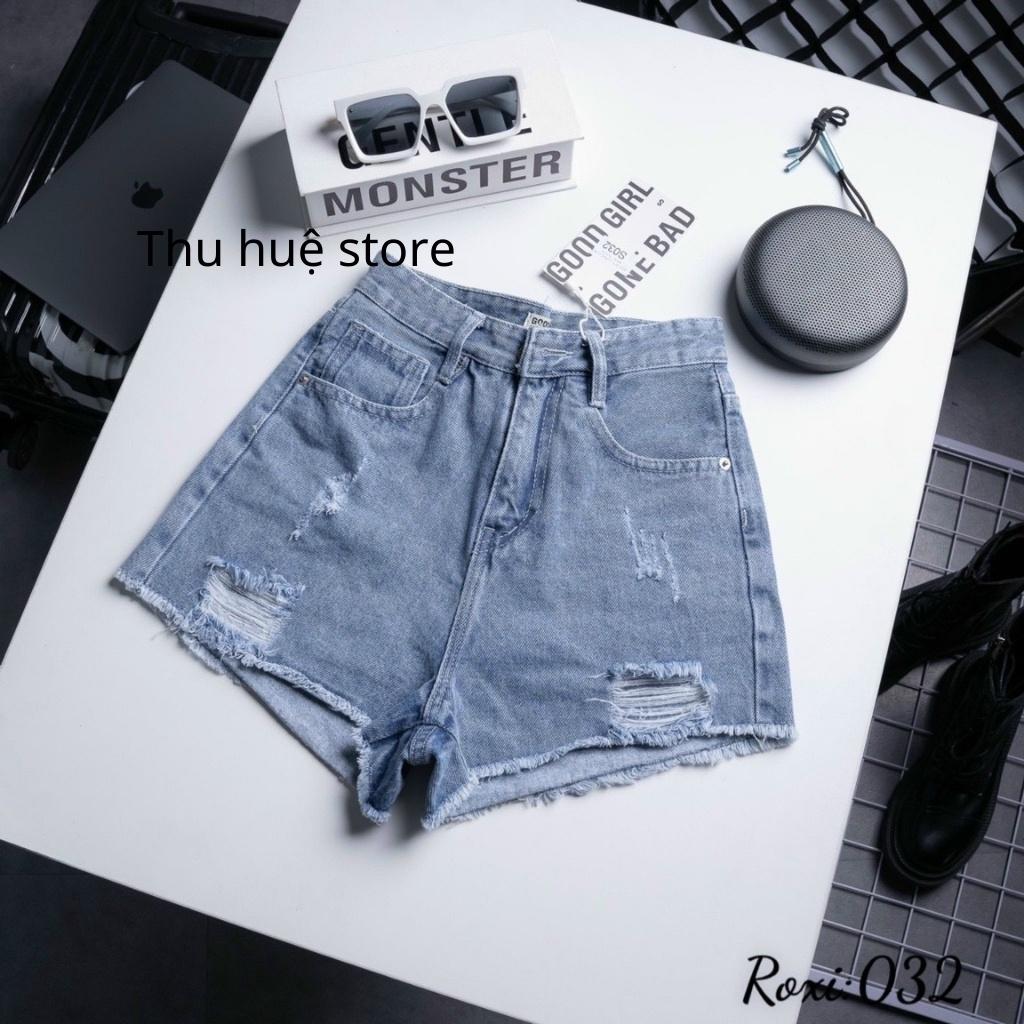Quần Short Jean Nữ Cạp Cao Nhiều Mẫu Kèm Ảnh Thật