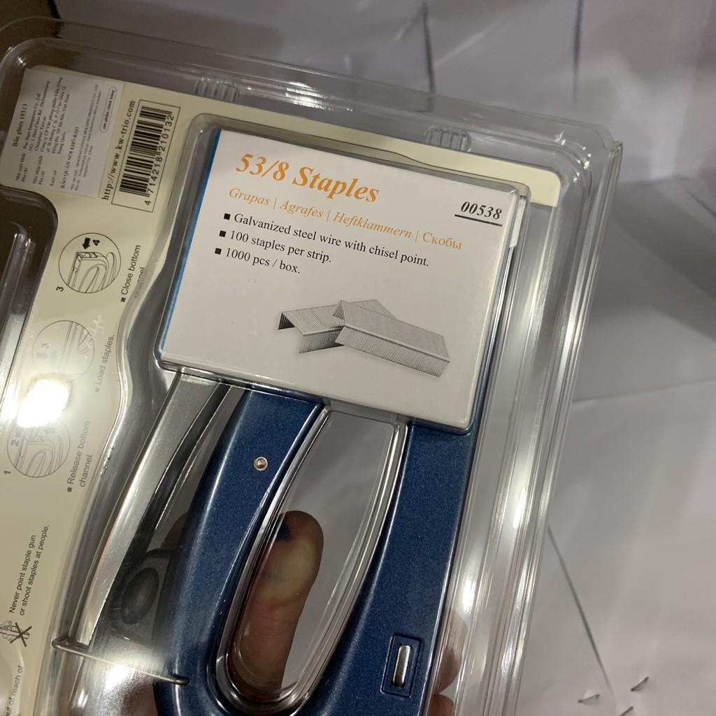 Kìm bắn ghim KW-TRIO 8513 tặng kèm 1000 ghim 53/8